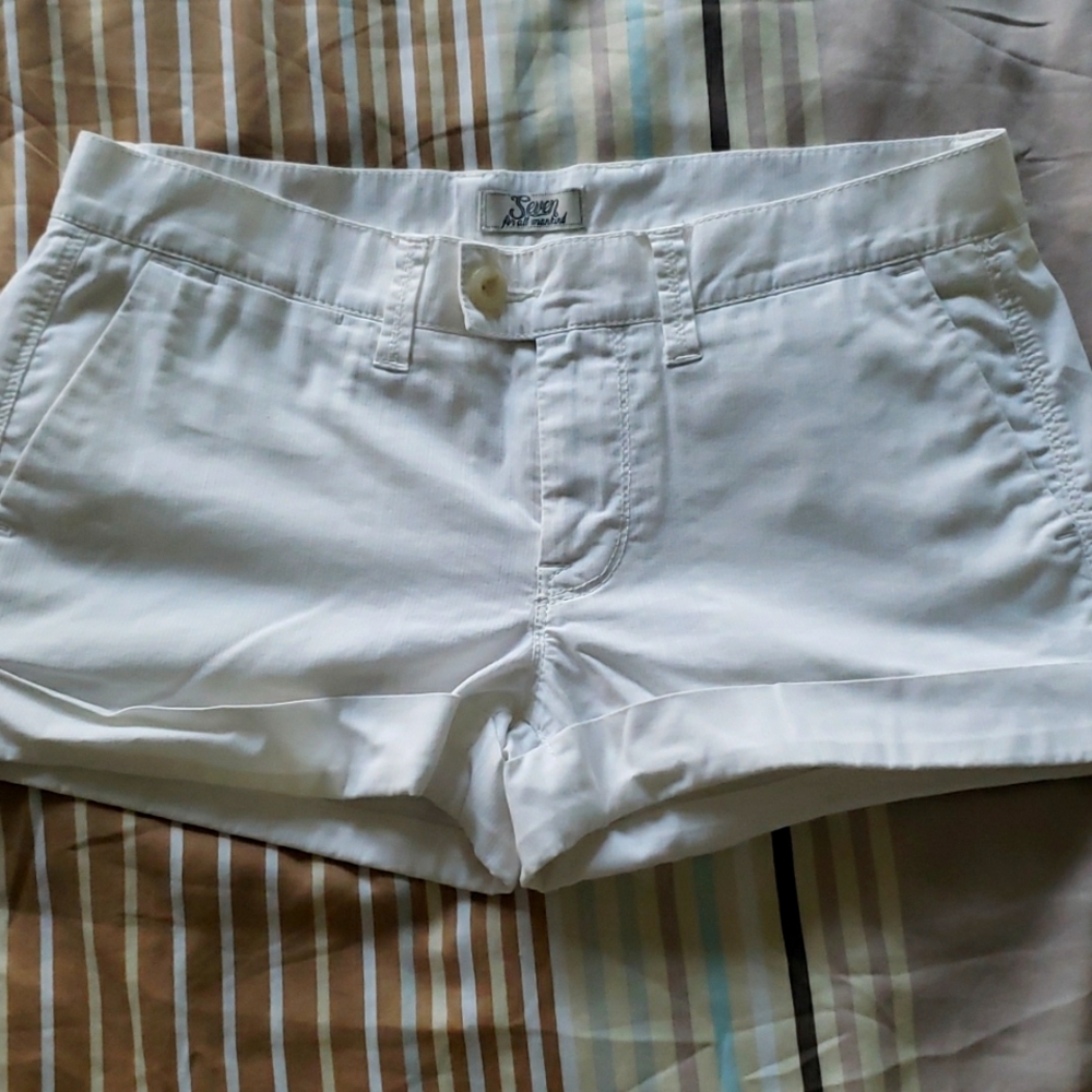 Seven for all mankind white shorts